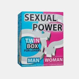 SEXUAL POWER TWIN BOX 30 + 30 COMPRIMIDOS