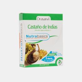 NUTRABASICS CASTANHA DE INDIAS 30 CAPS VEGETAIS