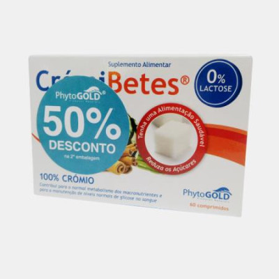 CROMIBETES 60x2 COMPRIMIDOS 50% DESC 2ª EMB