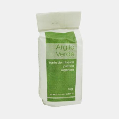 ARGILA VERDE EM PO SUPERFINA 1Kg