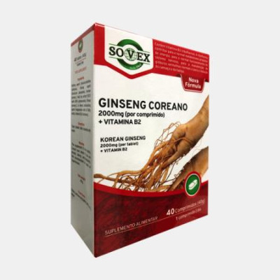 GINSENG COREANO 2000mg 40 COMPRIMIDOS