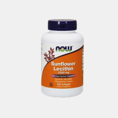 LECITINA DE GIRASSOL 1200mg 100 CAPSULAS NOW