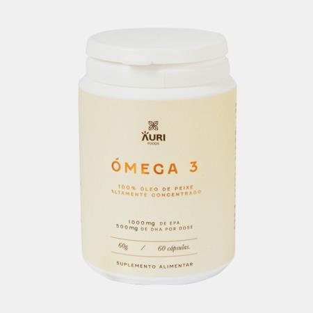 Auri Foods Ómega 3 1000mg EPA 500mg DHA, 60 Cápsulas