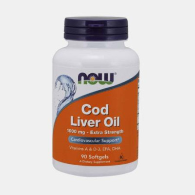 COD LIVER OIL 1000mg 90 CAPSULAS NOW