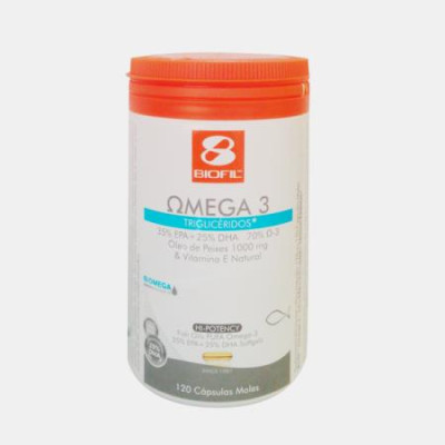 BIOFIL OMEGA 3 1000mg TRIGLICERIDOS 120 CAPSULAS