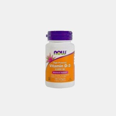 VITAMINA D3 2000IU 120 CAPSULAS NOW