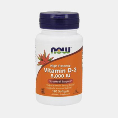 VITAMINA D-3 5000IU 120 CAPSULAS NOW