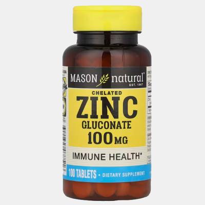 GLUCONATO DE ZINCO QUELADO 100mg 100 COMPRIMIDOS