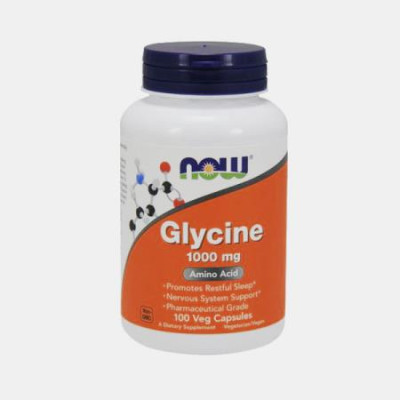 GLYCINE 1000mg 100 CAPSULAS NOW