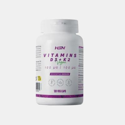 VITAMINS D3 100mcg + K2 100mcg 120 CAPSULAS VEGETAIS