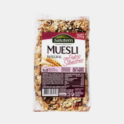 MUESLI INTEGRAL COM FRUTOS SILVESTRES 375g