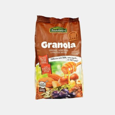 GRANOLA CEREAIS, SEMENTES E FRUTOS SECOS 500g