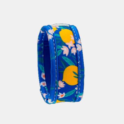 PARAKITO PULSEIRA ADULTO FLORES AZUL
