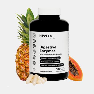 HIVITAL DIGESTIVE ENZYMES 180 VEG CAPSULAS