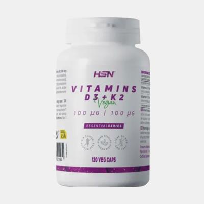VITAMINS D3 50mcg + K2 100mcg 120 CAPSULAS VEGETAI