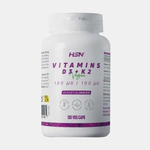 VITAMINS D3 50mcg + K2 100mcg 120 CAPSULAS VEGETAI