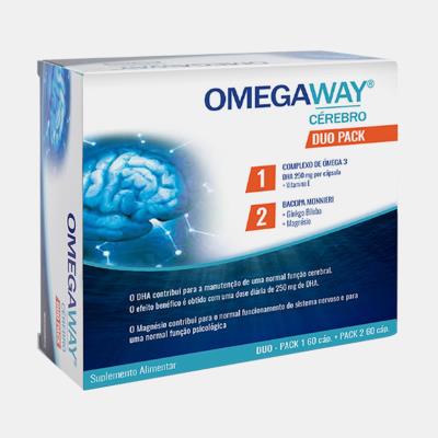 OMEGAWAY CEREBRO DUO PACK 60 + 60 CAPSULAS
