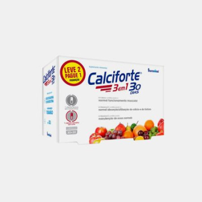 CALCIFORTE 3 EM 1 30 + 30 CAPSULAS LEVE 2 PAGUE 1