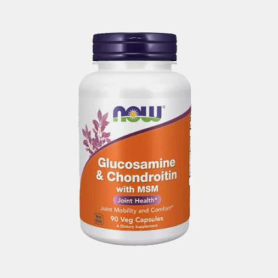 GLUCOSAMINE & CHONDROITIN WITH MSM 90 CAPSULAS