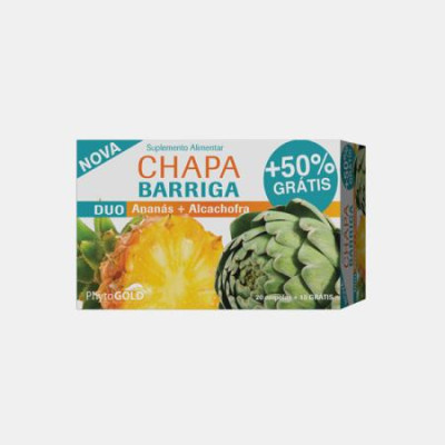 CHAPA BARRIGA DUO ANANAS + ALCACHOFRA 30 AMPOLAS