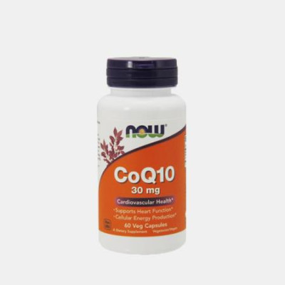 COQ10 30mg 60 CAPSULAS NOW