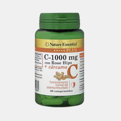 VITAMINA C (ROSE HIPS)+CURCUMA 60 COMPRIMIDOS