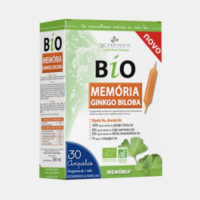 MEMOIRE / GINKGO BILOBA BIO 30 AMPOLAS