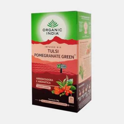 INFUSAO BIO TULSI POMEGRANATE GREEN 25 SAQUETAS
