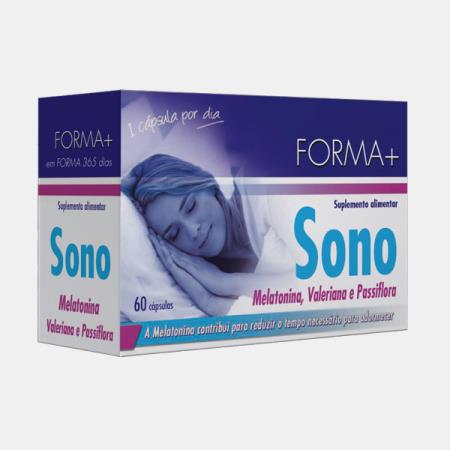 Forma+ Suplemento Alimentar Sono com Melatonina, 60 cápsulas