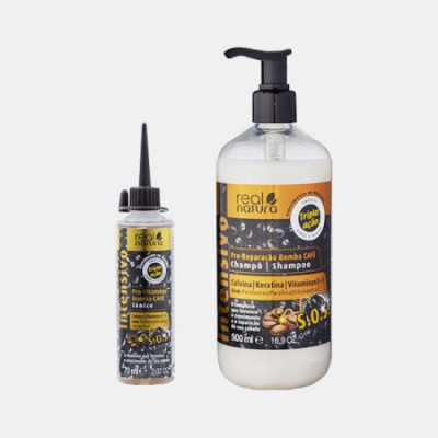 KIT BOMBA CAFE - CHAMPO REPARADOR+TONICO CAPILAR