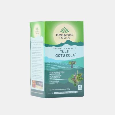 KIT DIA DA MAE CHA TULSI GOTU KOLA 25 SAQUETAS 