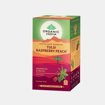 KIT PRESENTE CHA TULSI RASPBERRY PEACH 25 SAQ