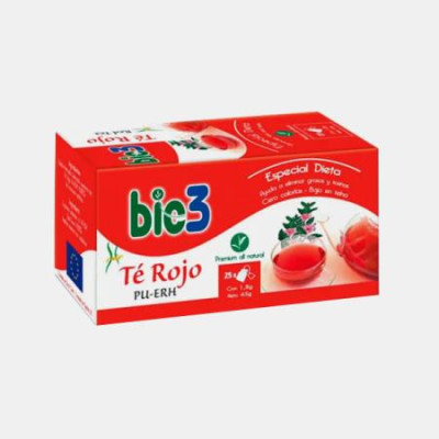 CHA VERMELHO PU RH 25 SAQUETAS
