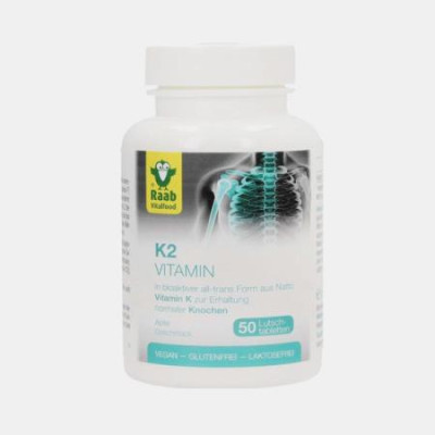 VITAMINA K2 SABOR A MACA 50 PASTILHAS