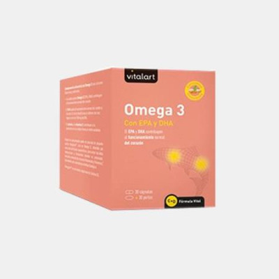 VITALART OMEGA 3 30 CAPS.+30 COMPR.
