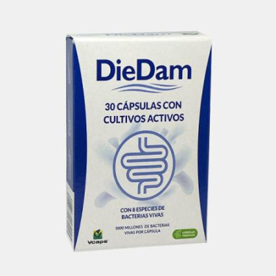 DIEDAM LACTOBACILOS E BIFIDOBACTERIAS 30 CAPSULAS