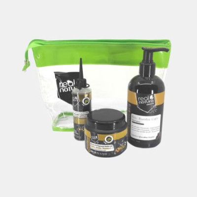 KIT BOMBA CAFE - CHAMPO REPARADOR+TONICO CAPILAR+MASCARA