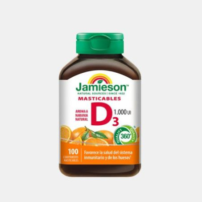 VITAMINA D 100ui 100 COMPRIMIDOS MASTIGAVEIS