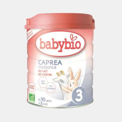 BABYBIO LEITE CABRA 3 CRESCIMENTO 1-3 ANOS 800g Screenpharma