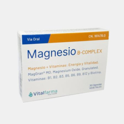 MAGNESIO +  B-COMPLEX 30 CAPSULAS VEG.