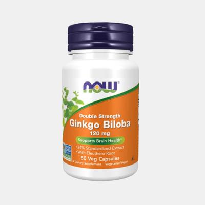 GINKGO BILOBA 120mg 50 CAPSULAS NOW