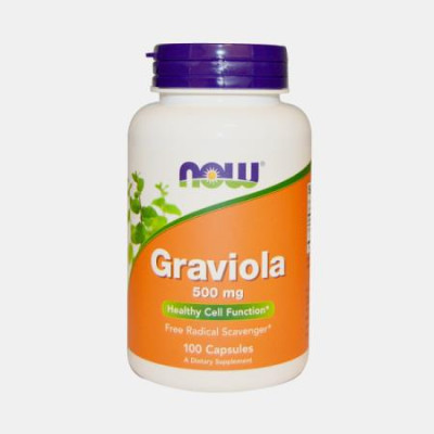 GRAVIOLA 500mg 100 CAPSULAS NOW