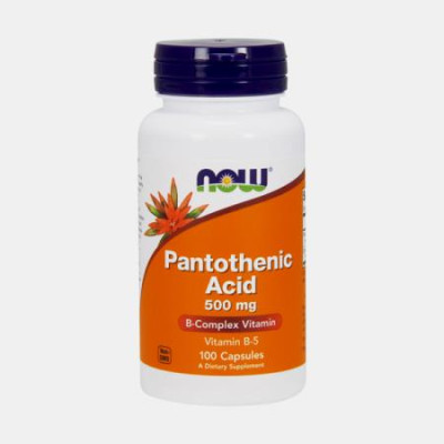 PANTOTHENIC ACID 500mg 100 CAPSULAS NOW