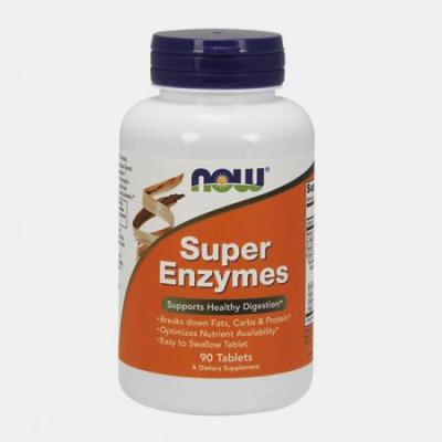 SUPER ENZYMES 90 COMPRIMIDOS NOW